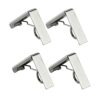 ZoomSky 4pcs Tablecloth Clips, Picnic Table Cloth Holder Stainless Steel Table Cover Clamps Silver Tablecloth Clamp Holders for Home Kitchen Picn