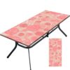 Tablecloth for Folding Table, boho Picnic Table Cover, Waterproof Fitted Table Covers for 6 Foot Tables, Elastic Rim Plastic Table Cover for Picn
