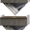 Floating Bedside Table Nightstands,Hanging Bedside Table Cabinet,Wall Mounted Bedside Table Floating Wall Shelf with Glass Design Drawer Storage
