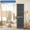 ALLWYOU Over the Door Shoe Storage with 3 Metal Hooks,Over the Door Hanger Hanging Shoe Storage Organiser 24 Large Mesh Pockets for Livingroom/Ki