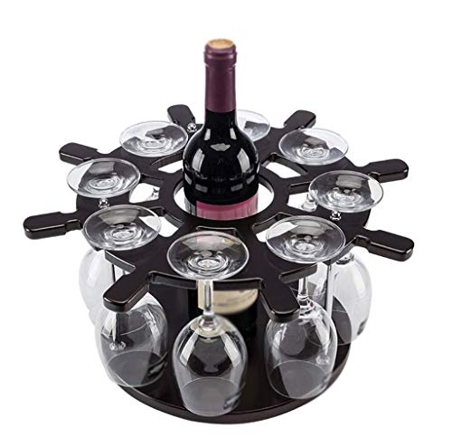 CZDYUF Solid Wood Wine Glass Holder, Decorative Goblet Holder Hanging Creative European Wine Glass Holder