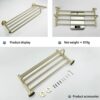 HIGOH Towel Racks,Bathroom Towel Rack Wall Mounted Towel Holder,Brushed Bathroom Accessories,Towel Holder,Towel Bar Shelf