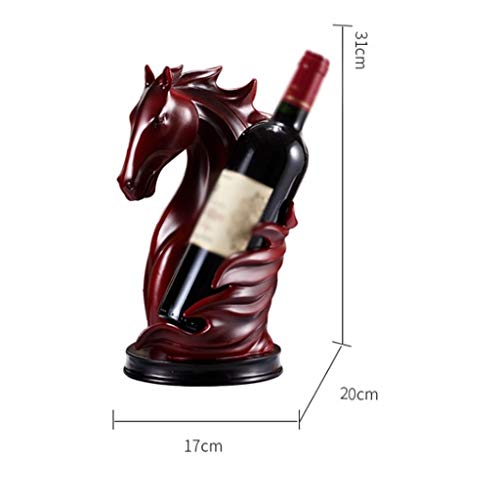 CZDYUF Resin Wine Bottle Stand, Creative Wine Rack Single Bottle Tabletop Holder for Home Decor Crafts Ornaments