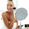 Anika 66959 Chrome Finish Vanity Mirror | Bathroom/Makeup/Bedroom | 360° Swivel Rotation | Dual Magnification | 29cm x 18cm x 13cm