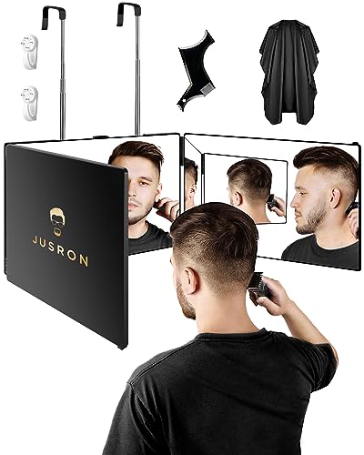 JUSRON 3 Way Mirror for Hair Cutting(Without LED025)