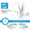 Andy's Orchids 10X Makeup Mirror with LED Light, Magnifying Vanity Mirror, Cosmetic Mirror with Suction Cup, 360° Rotation Adjustable Bathroom Mi