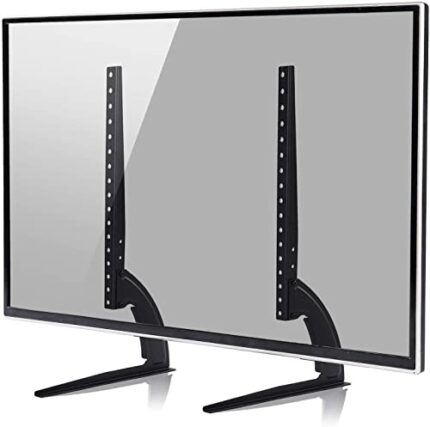 Universal TV Legs, Universal Tabletop TV Stand Pedestal TV Stand Steel Table TV Stand TV Table Top Holder Pedestal for Fixing Your Flat LED/LCD T