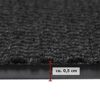 Andiamo dirt-trapping mat doormat, Polypropylene,Anthracite, 60x80 cm
