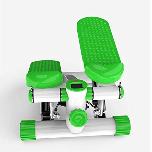 N/A Fitness Mini Stepper with Band Household Gym Hydraulic Mute Stepper Multi-Function Pedal Indoor Sports Stepper Legs Green 33 * 32 * 21cm