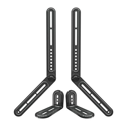 Mounting Dream Soundbar Bracket Sound Bar TV Mount for Mounting Above or Under TV with Detachable Extension Plates, Fit Most Sound bar Mounting H