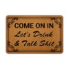 Ytanie Welcome Mats for Front Door Outdoor Entry Man Cave Where I Do Man Doormat Non Slip Rubber Mat for Home Indoor Farmhouse Funny Kitchen Rugs