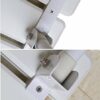 Bath Stools,Foldable Wall Bath Stool Aluminum Alloy Wall-Mounted Shower Seat Stool with Leg Change Shoes Stool,Bathroom Stool Adjustable Height S