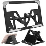 Tianher Laptop Stand, Multi-Angle Adjustable Portable Foldable Tablet Stand Heat Dissipation Frame Can Be Used For Desktop Office And Watching Tv