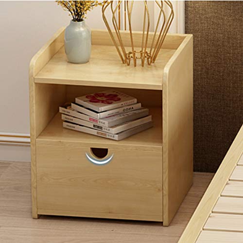 JYDQM Solid Wood Bedside Cabinet Simple Minimalist Bedroom Locker, Small Cabinet Rack, Bedside Table