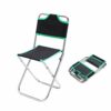ZHHAOXINFC Portable Folding Stool with Back, Aluminum Mini Fishing Chair Small Stool Seat Heavy Duty Foldable Lightweight for Backpacking Hiking