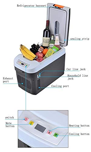 KJHD Dual-core household car refrigerator large capacity cold and warm box fast system mini small portable multi-function car refrigerator
