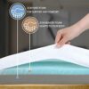 wowttrelax Dual-Layer 2 Inch Memory Foam Mattress Topper, Small Double Mattress Topper Anti-mite & Breathable Knitting Cover, Cooling Mattress To