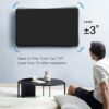 PERLESMITH TV Wall Bracket Swivel Tilt Extend, Universal TV Bracket Wall Mount for 26-60 Inch Flat/Curved TVs, Adjustable TV Bracket Holds up to