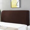 Zoey's store Easy-Going Stretch Bed Headboard Slipcover,Small Square Jacquard Bed Head Cover, Dustproof Protector Cover for Bedroom Decor (Navy B