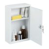 Relaxdays Lockable Medicine Cabinet Unfilled with 2 Compartments Wall Medicine Cabinet H x D x W x D x H x D x H x W x H x D x H x W x D x H x D