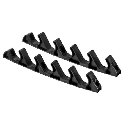 PATIKIL Chaise Adjustment Bracket, 2 Pack 5 Position Lawn Yard Multi Position Back Support Adjuster for Outdoor Lounge Patio, Black