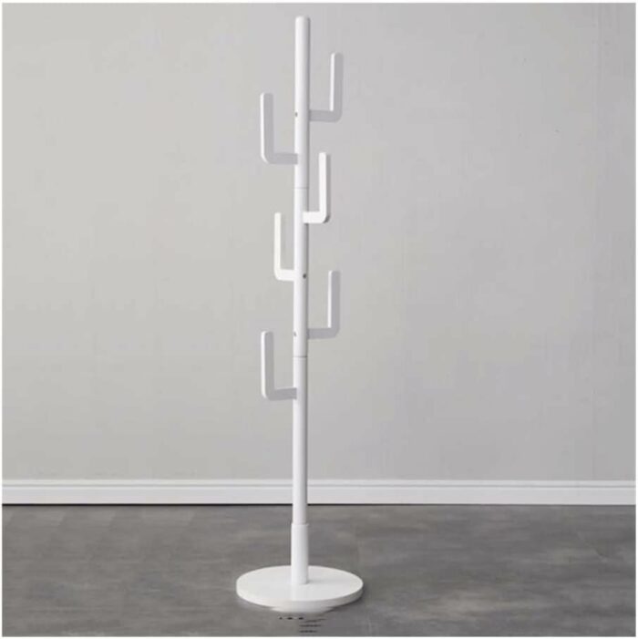 KRHINO Clothes rack and hat rack Coat Rack, Bedroom Floor-standing Coat Stand for Hanging Clothes Hats snd Bags, Storage Shelf Suitable for livin