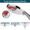 Y-home Shower Head with High Pressure Mode, Self-cleaning Handheld Showers for Hard Water Area
