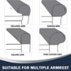 XIEHUZA 1Pair Armrest Chair Covers, Diamond pattern Arm Rest Covers Set Stretch Couch Arm Covers Anti-Slip Washable Sofa Chair Arm Covers Anti-Sc