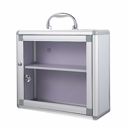 Ciieeo 1 Set Multi-layer Medicine Box with Lock Medication Lock Box Auto First Aid Kit for Car Clear Container Lockable Storage Containers Car Me