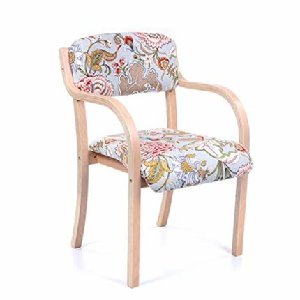 RILOOP Dining Chairs Dining/Side Chairs with Arm, Contemporary Cotton Canvas Upholstered Leisure Office Guest Reception Chair/C
