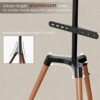 PUTORSEN Artistic Easel Tripod TV Stand for 50-65 inch LCD LED Screens, Portable TV Floor Stand, Adjustable Studio TV Mount with Swivel and Tripo