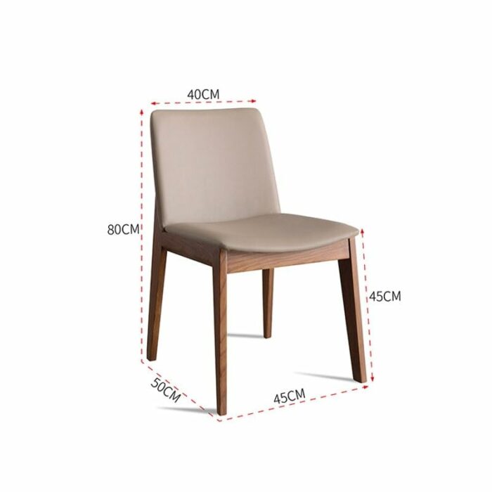 WALNUT Dresser Wooden Kitchen Dining Chair Bedroom Salon Ergonomic Office Dining Chair Home Furniture