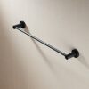 Towel Bar for Bathroom Wall Mounted 40cm（15.7inch）Matte Black SUS 304 Stainless Steel Shower Towel Rack Gudetap GTA20806B