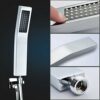 S R SUNRISE SRSH-011 Brass Handheld, L-Style High Pressure, Luxury Hand Shower Head,Silvery-White， Chrome Finish, Small