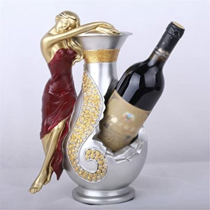 TFIIEXFL Golden partition beauty m wine rack independent dining table champagne bar wine rack resin wine rack