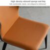 dining chair Kitchen Dining Room Furniture Chairs Modern Leather Dining Chair Water Proof Leather Side Chair With Metal Legs Living Room Bedroom