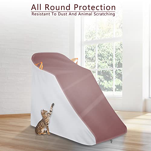 COVERVIN Treadmill Cover,Sports Running Machine Waterproof Protective Cover,600D Oxford Cloth Material All Weather Waterproof Dustproof UV Protec