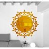 3D Crystal Lighting Sticker Mirror Restaurant Bedroom Corridor Mirror Wallpaper Restaurant Stereo Wall Sticker Stylish and Populardurable