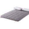 BHVXW Proof thickening Mattress 1.5m Foldable Tatami Single double Mattresses Cotton Cover King Queen Size (Color : Gray, Size : 135x200cm)