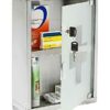 Universal Bargain First Aid Wall Mount Cabinet Locker Box Lockable Case Wall Mounted Box For Medicine And First Aid Container Storage Emergency L
