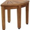 AquaTeak 12" Kai OptiAREA Corner Teak Shaving & Washing Foot Rests