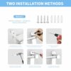 WeeGoo 3-Tier Towel Rail 43-75cm Adjustable Towel Rail Wall Mounted 304 Stainless Steel Towel Bar Towel Storage Towel Holder for Bathroom Shower