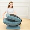 REHBEDWA Floor Chair Living Room 360 Degree Swivel Video Rocker Gaming Chair Adjustable Angle Chair Folded