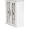 Teamson Home Wooden Bathroom Wall Cabinet with Doors, Bathroom Storage Cabinet, Removable Wall Cabinet, Adjustable Shelves, White, Delaney Collec