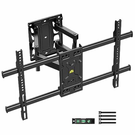 TV Wall Mount Bracket Swivel FORGING MOUNT Adjustable Moveable Full Motion TV Bracket Extendable Tilt Heavy Duty TV Mount for 37-75 inch Flat & C