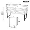 LIFETIME 92100 - Height-adjustable folding table white 121.9x61x61-91.4 cm