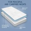 Waterproof Mattress Protector Cot Bed 70 x 140 cm by Dreamzie (Made in EU and OEKO TEX) - Mattress Protector 18cm Deep (2ft 3,5ft x 4ft 9")