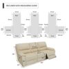 Easy-Going Recliner Sofa Cover, Reversible Couch Cover for 3 Seat Recliner, Split Sofa Cover for Each Seat, Furniture Protector with Elastic Stra