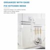 Wall Mounted Towel Bar Swivel Towel Rack Stainless Steel Bar 5-Arm Hanger Holder