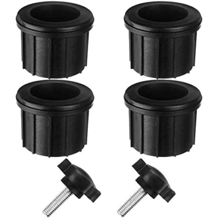 6 Pcs Patio Table Umbrella Parasol Base Stand Hole Ring Plug Cover and Umbrella Stand Base Screw Umbrella Stand Parts Replacement